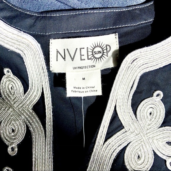 🖤Lilly Pulitzer Style Swim Suit Coverup Black & White Long Sleeves Size M - Picture 9 of 13